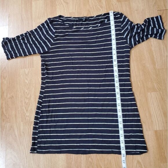 Green Envelope Blue/White Stripe 3/4 Sleeve T SzXL - Picture 8 of 12